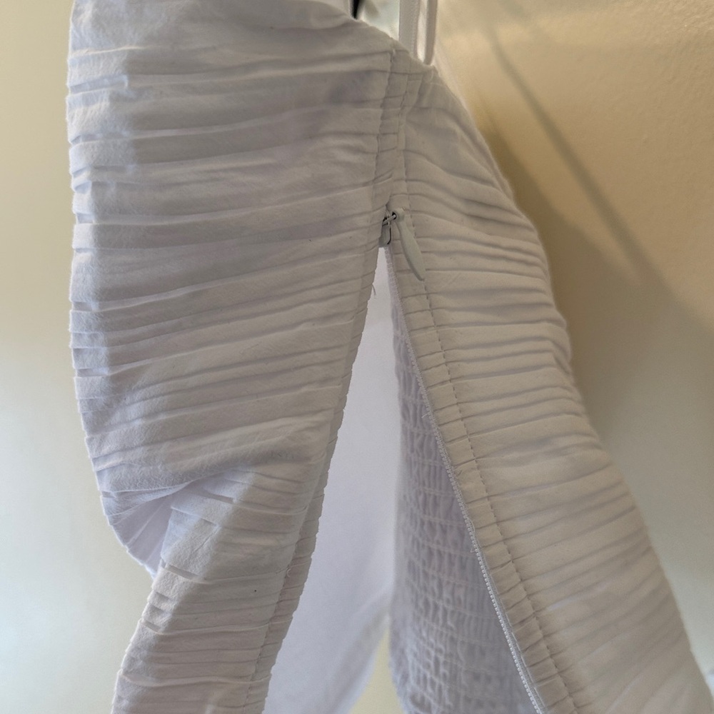 Madewell White Striped Women’s Crop top Size 12 - Picture 3 of 6
